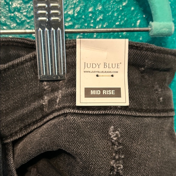 Judy Blue Black Distressed Women Jeans - Picture 4 of 13